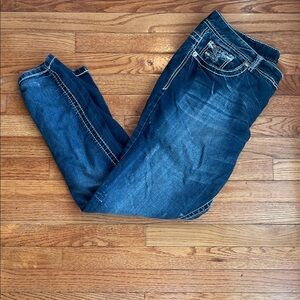 Amethyst Jeans Women's Straight Leg in Dark Blue